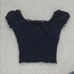 black off the shoulder top